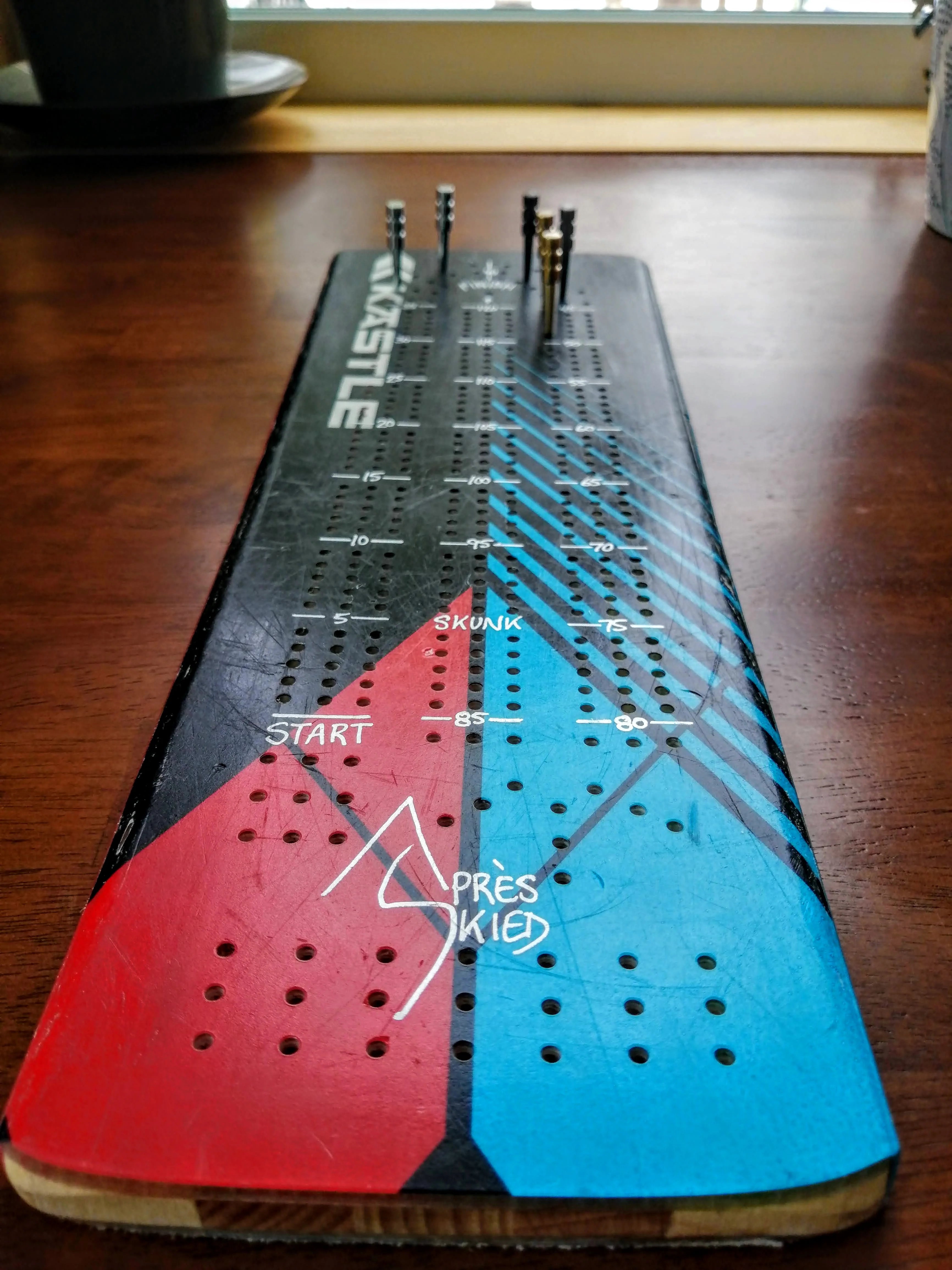 Ski Cribbage Boards