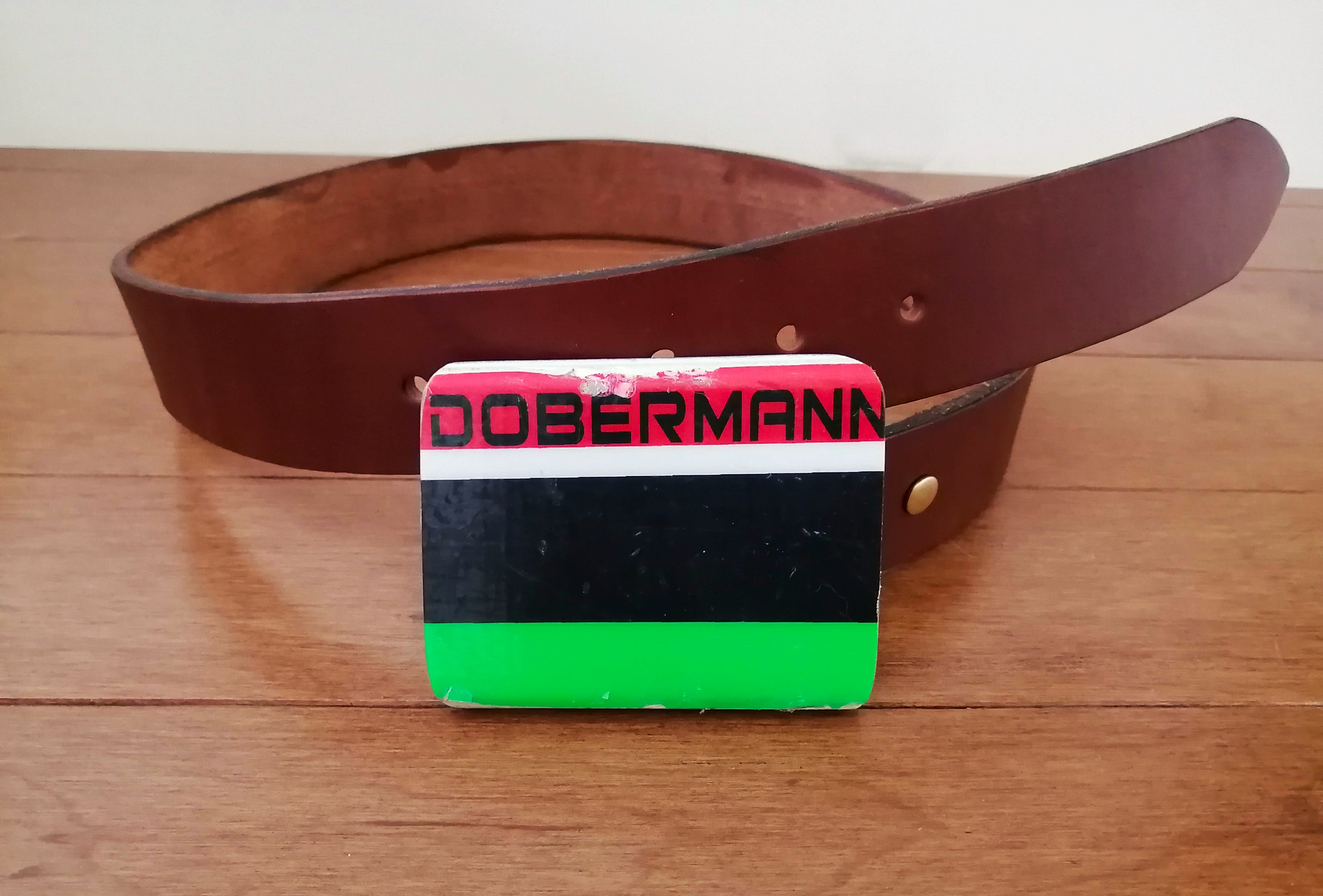 Ski Belt Buckle - Dobermann