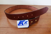 Ski Belt Buckle - 2 Bears