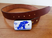 Ski Belt Buckle - Bear