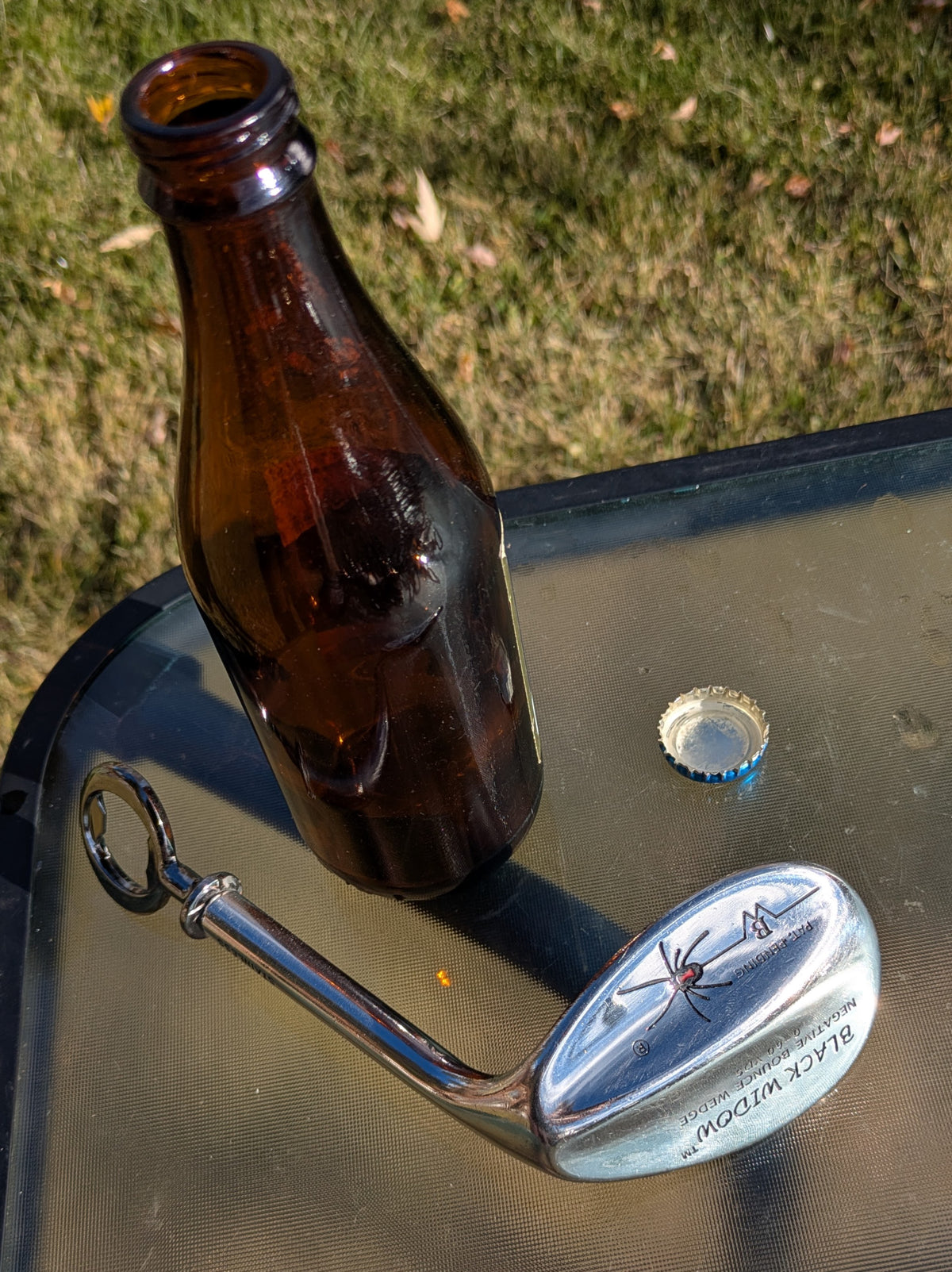 Golf Club Bottle Opener - Black Widow Negative Bounce Wedge