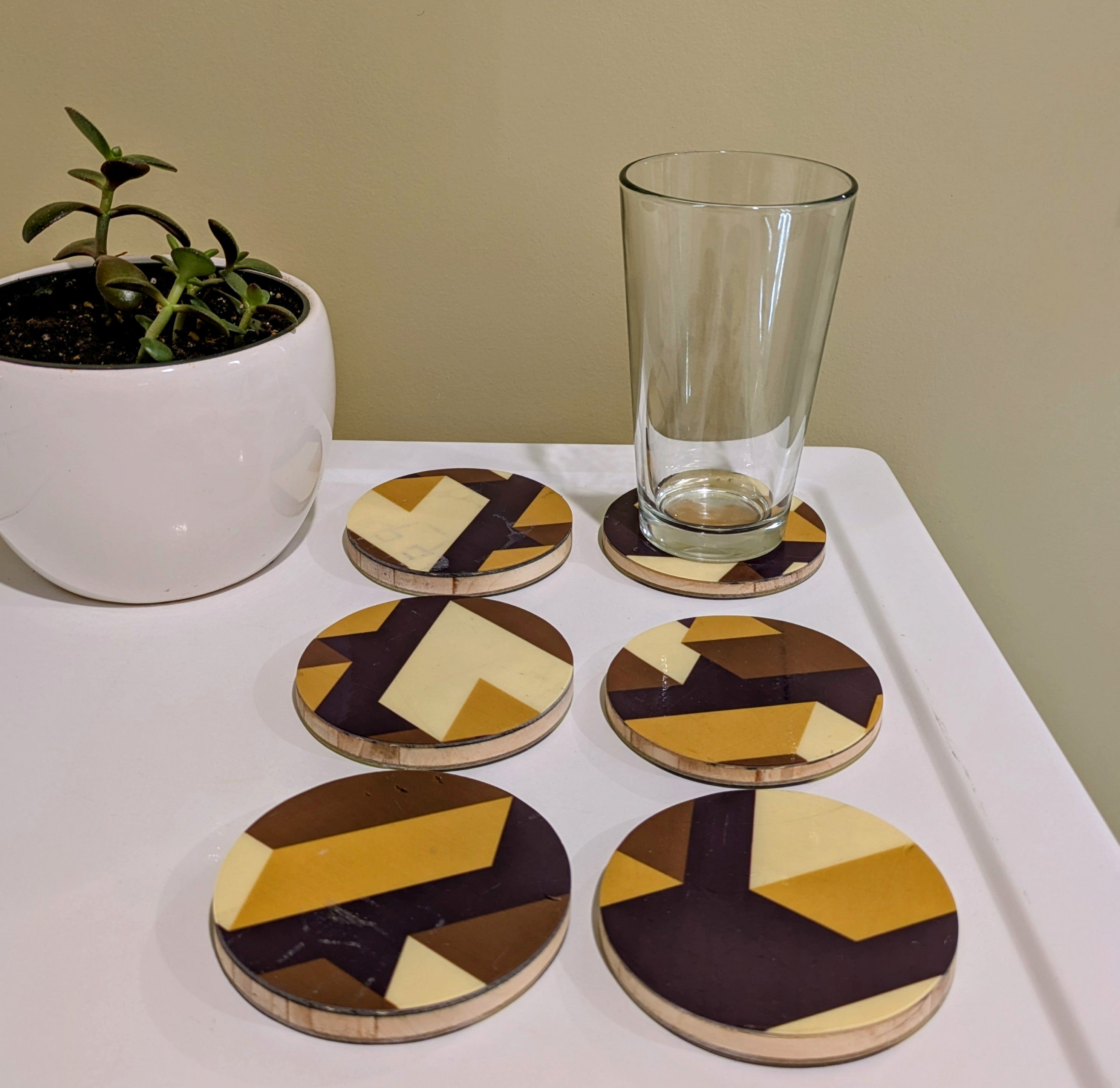 Black Crows (set of 6)- Ski Coasters