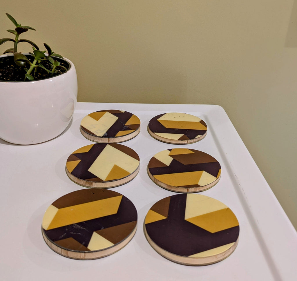 Black Crows (set of 6)- Ski Coasters