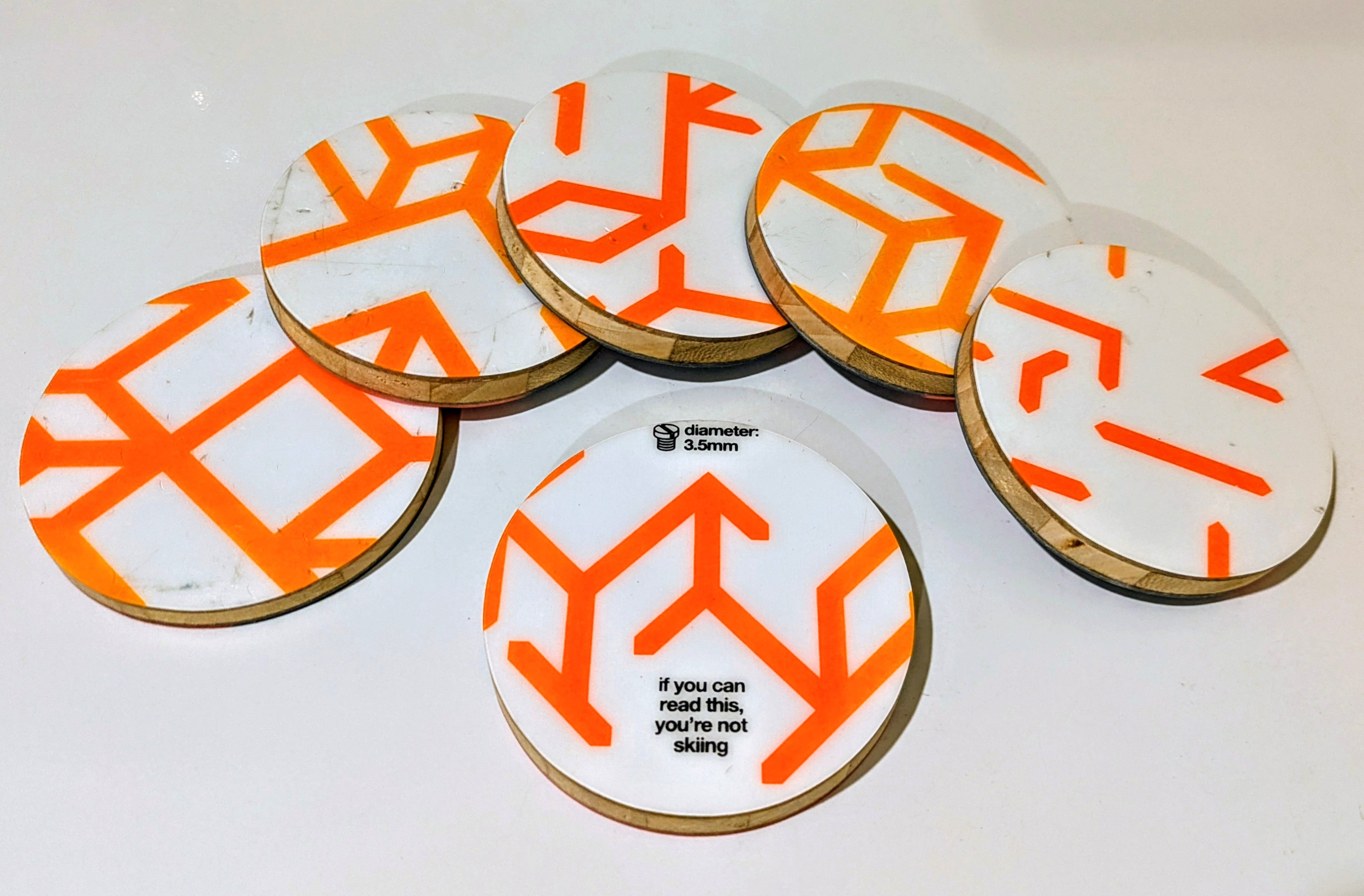 Black Crows (set of 6)- Ski Coasters