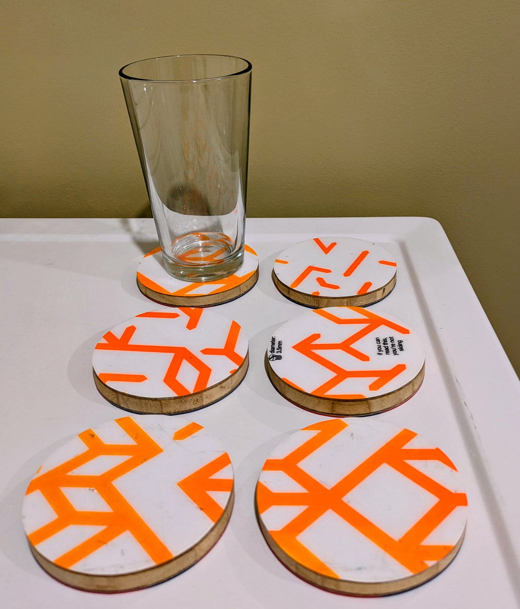 Black Crows (set of 6)- Ski Coasters