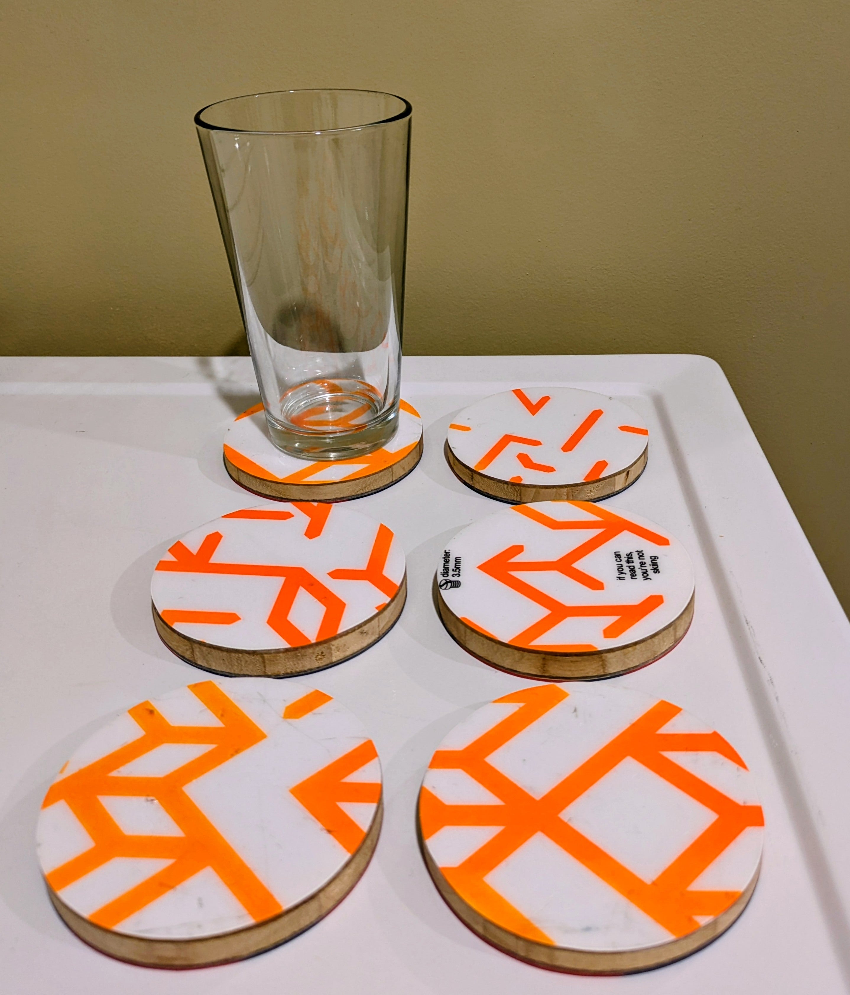 Black Crows (set of 6)- Ski Coasters