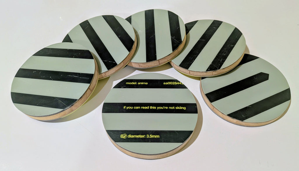 Black Crows (set of 6)- Ski Coasters