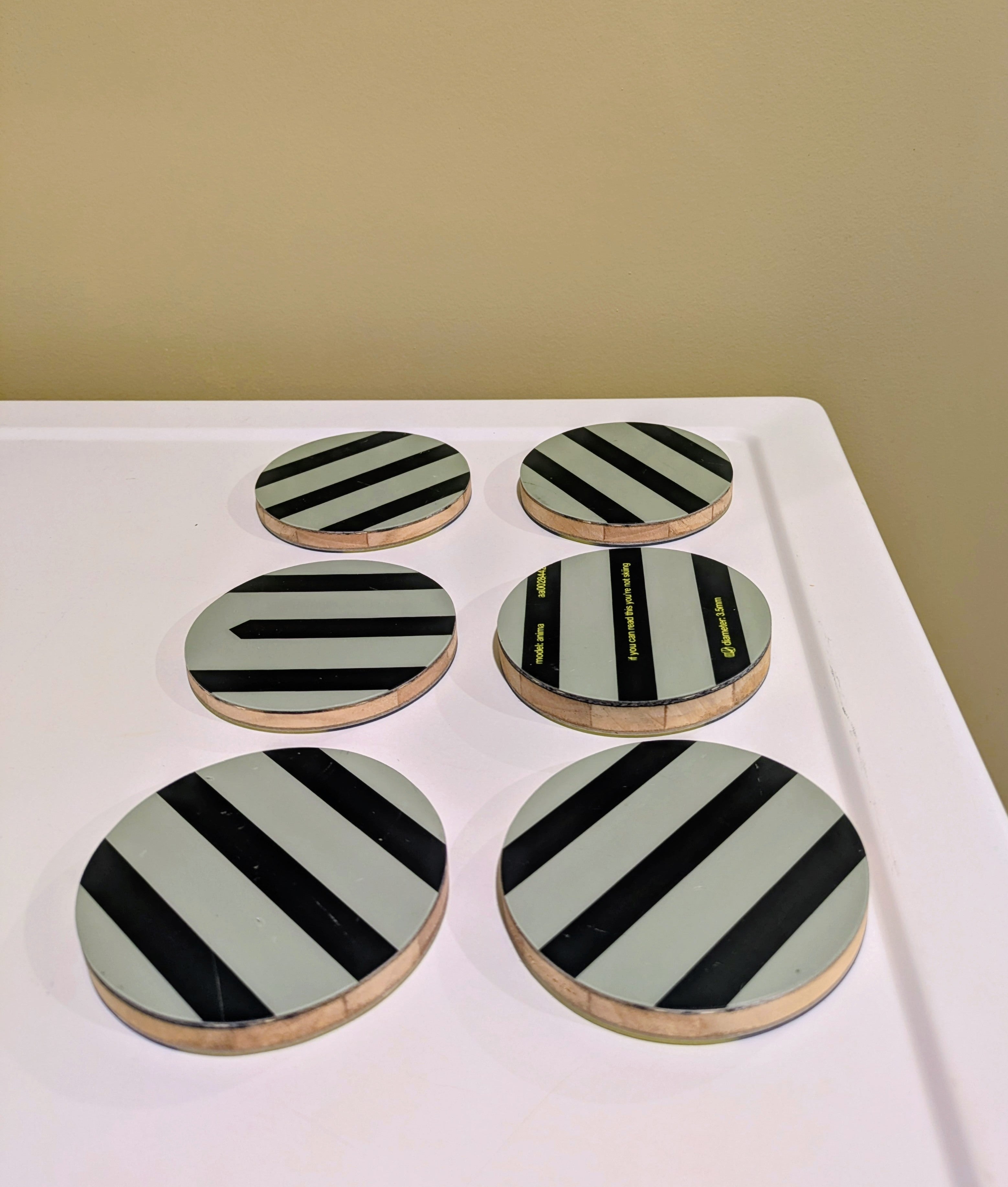 Black Crows (set of 6)- Ski Coasters