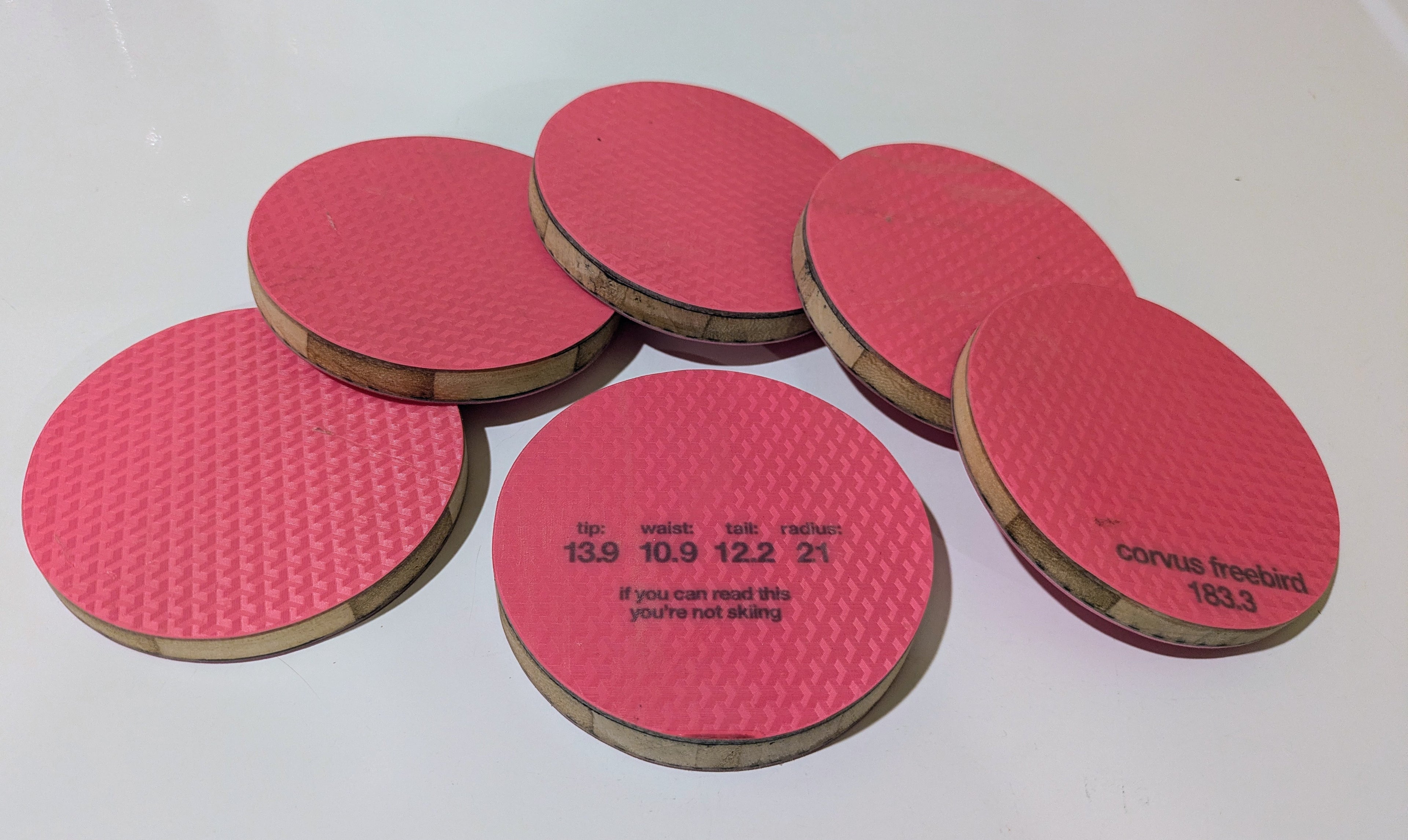 Black Crows (set of 6)- Ski Coasters