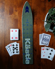Kastle - Skinny Ski Cribbage board