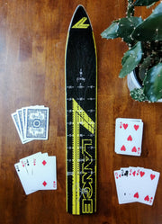 Lange - Skinny Ski Cribbage board