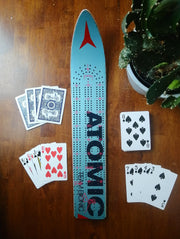 Atomic - Skinny Ski Cribbage board