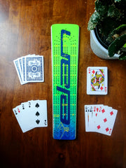 Elan - Race Ski Cribbage board