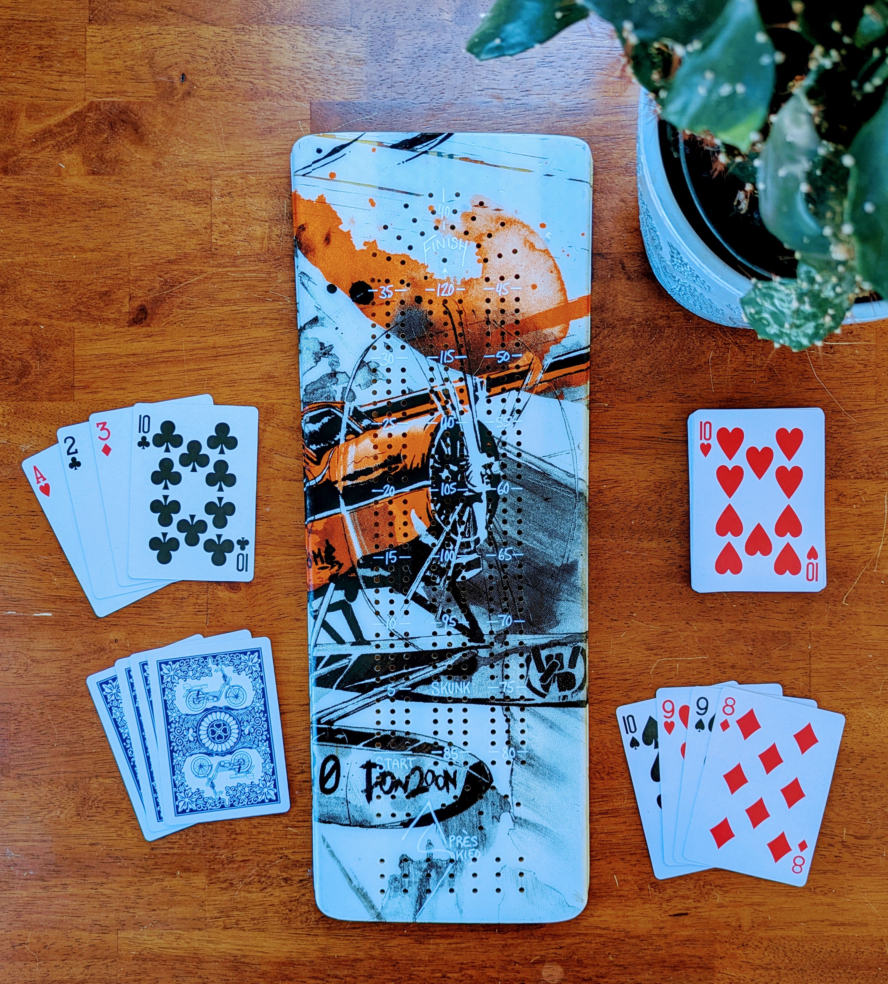 K2 Pontoon - Ski Cribbage board