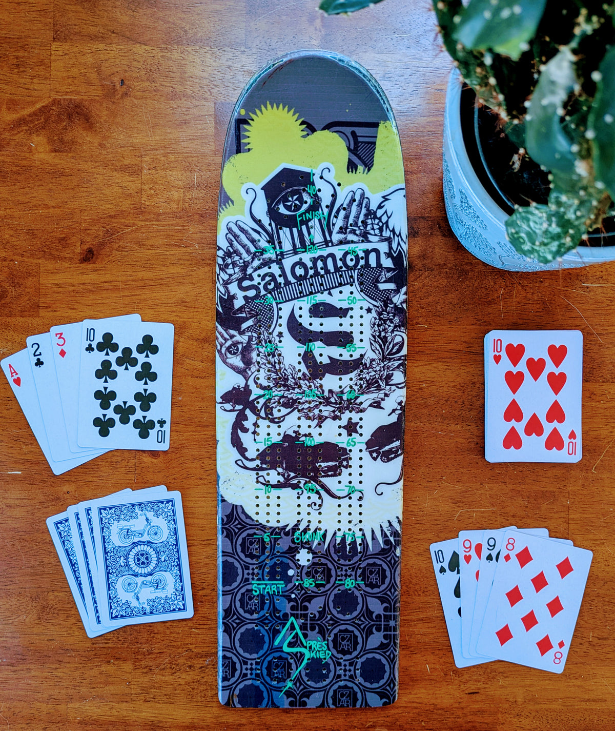 Salomon - Ski Cribbage board