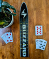 Blizzard - Skinny Ski Cribbage board