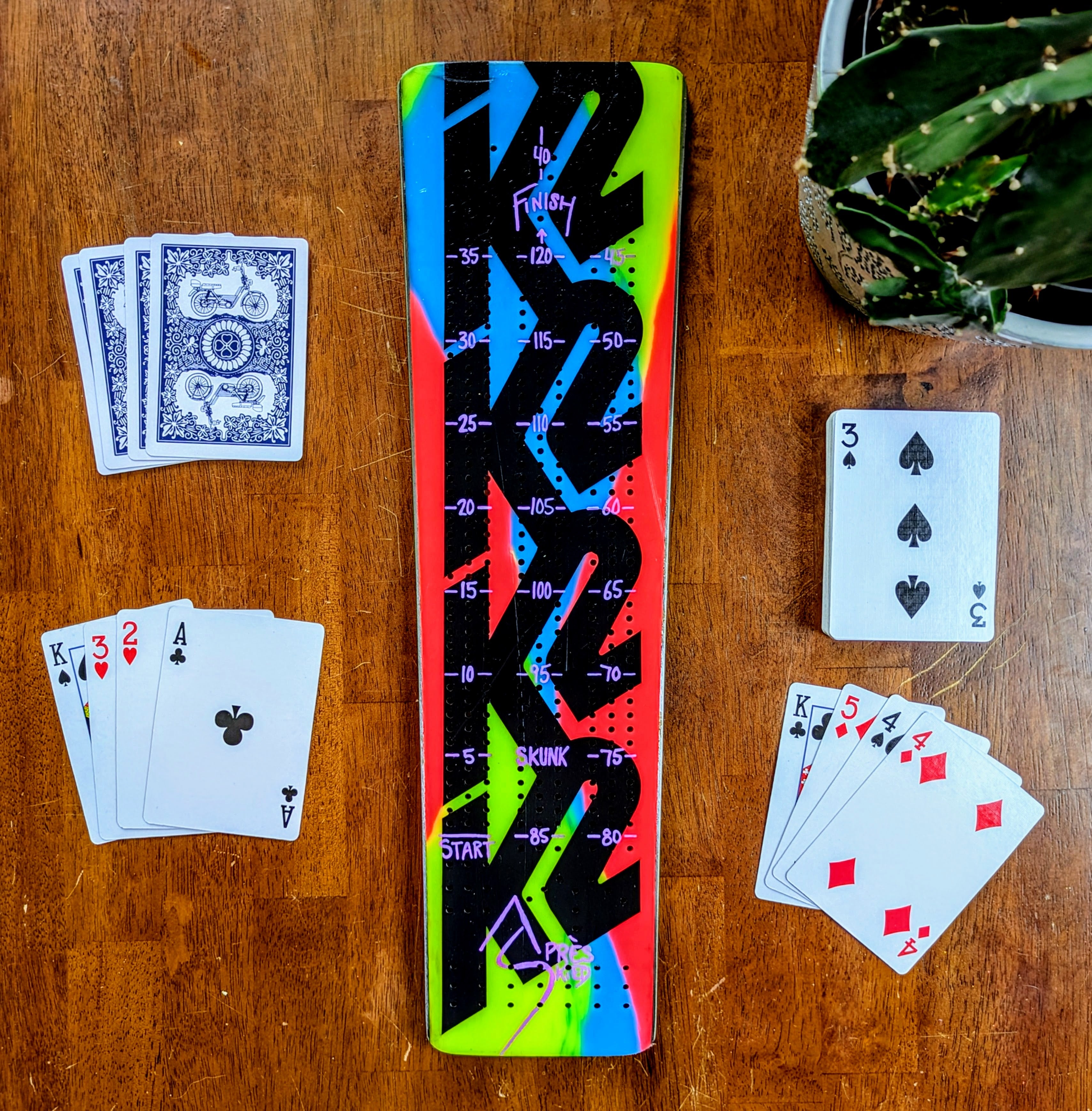 K2 - Ski Cribbage board