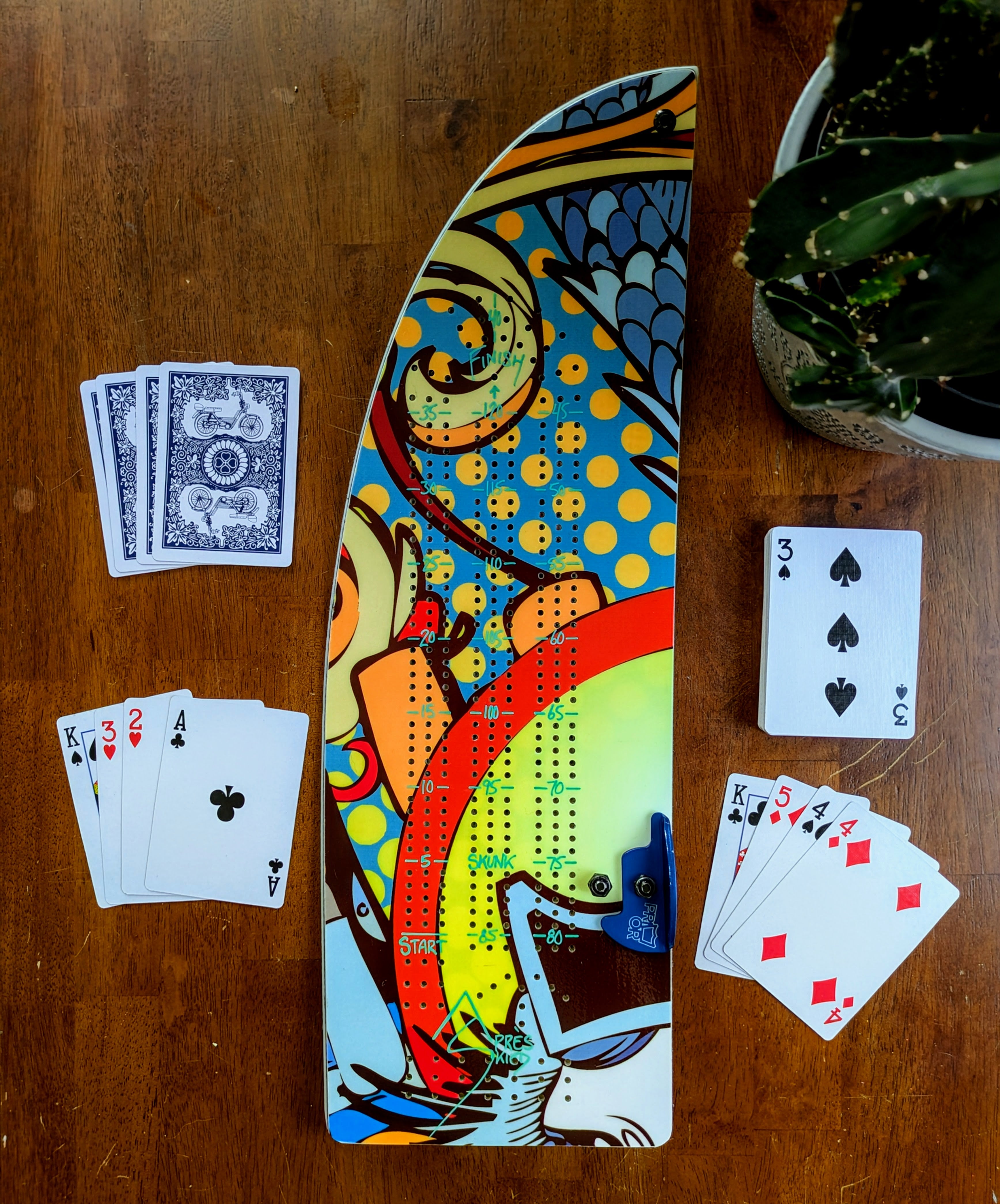 Prior - Split Board Cribbage board