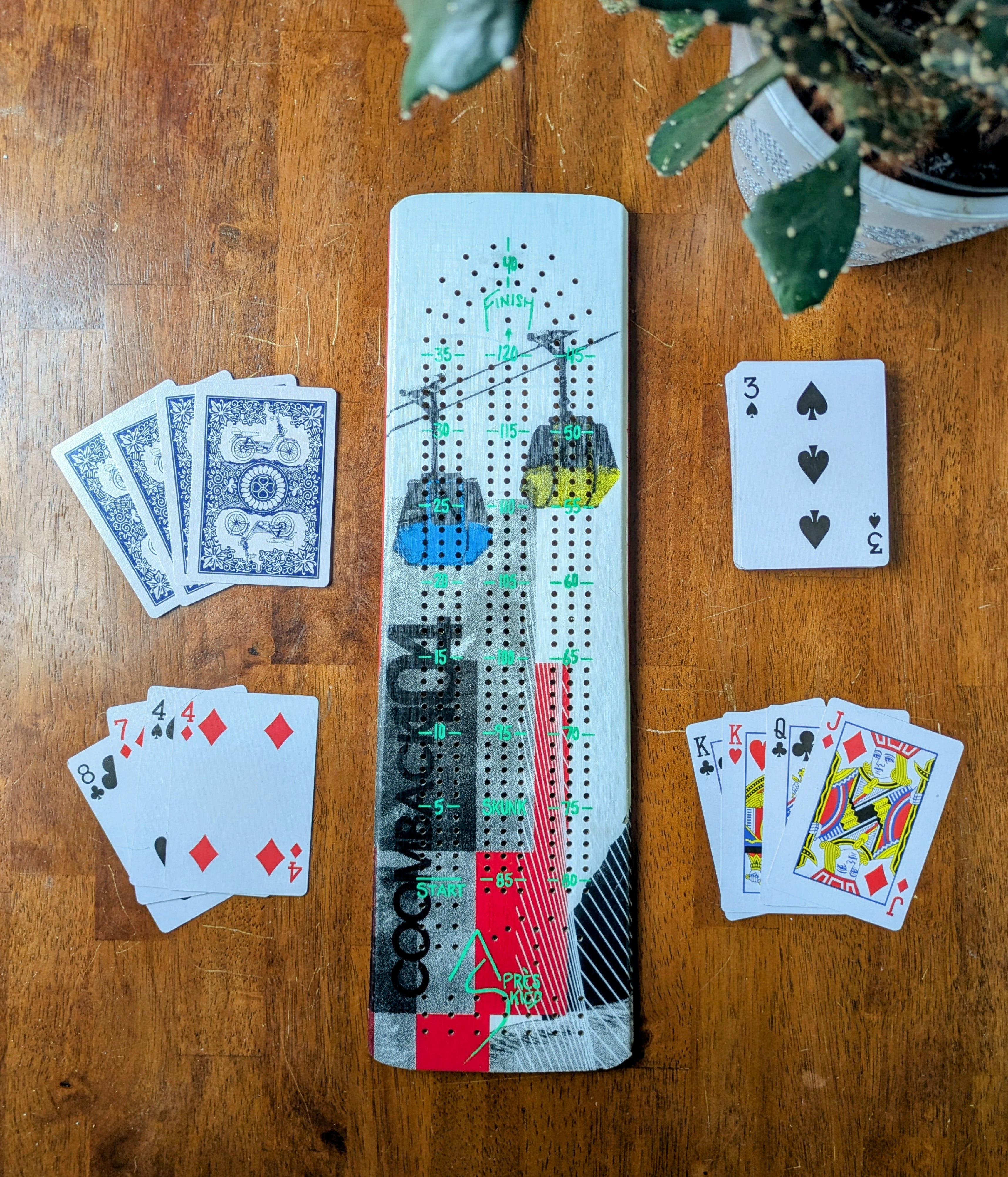 K2 - Ski Cribbage board