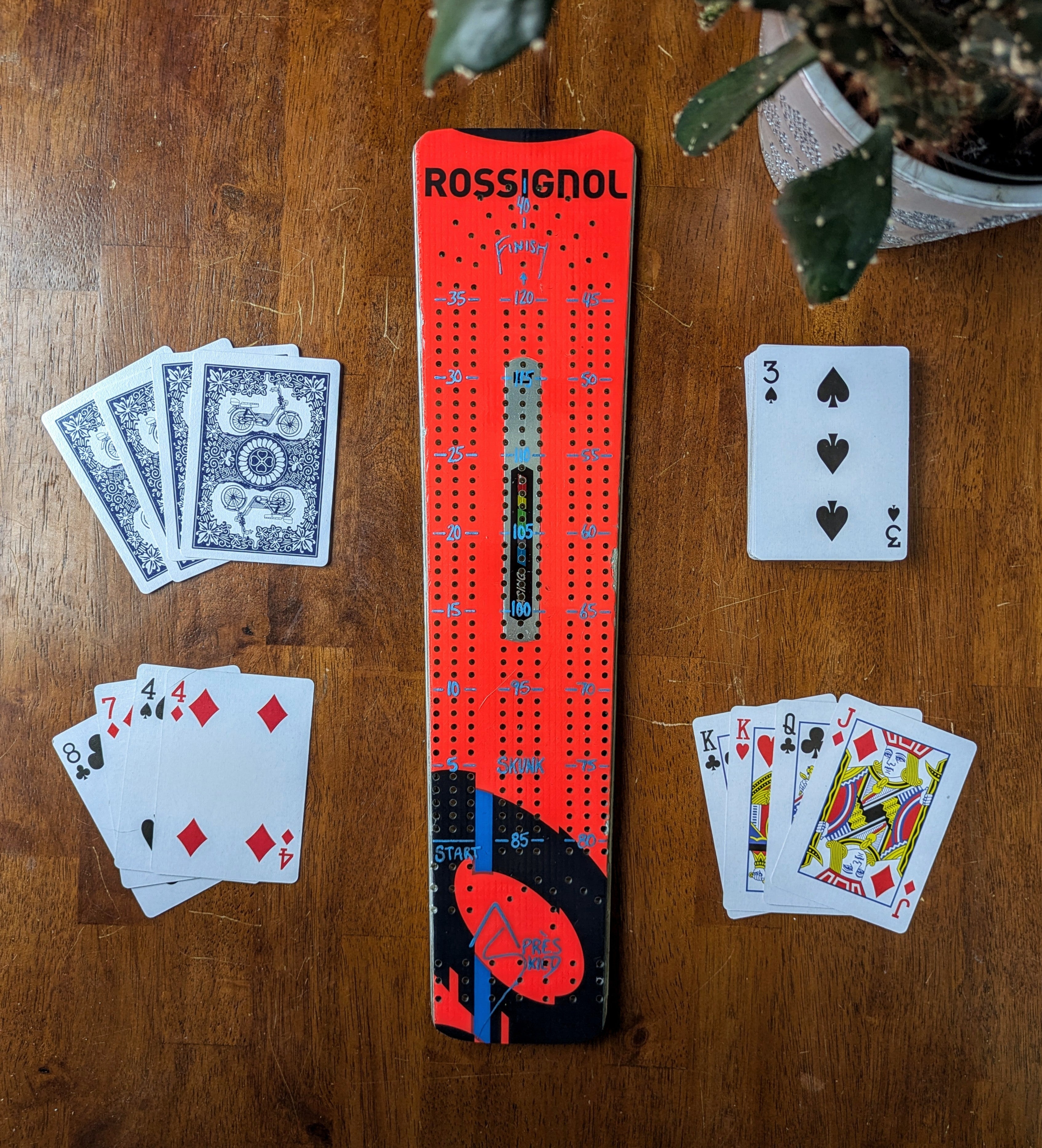 Rossignol - Ski Cribbage board