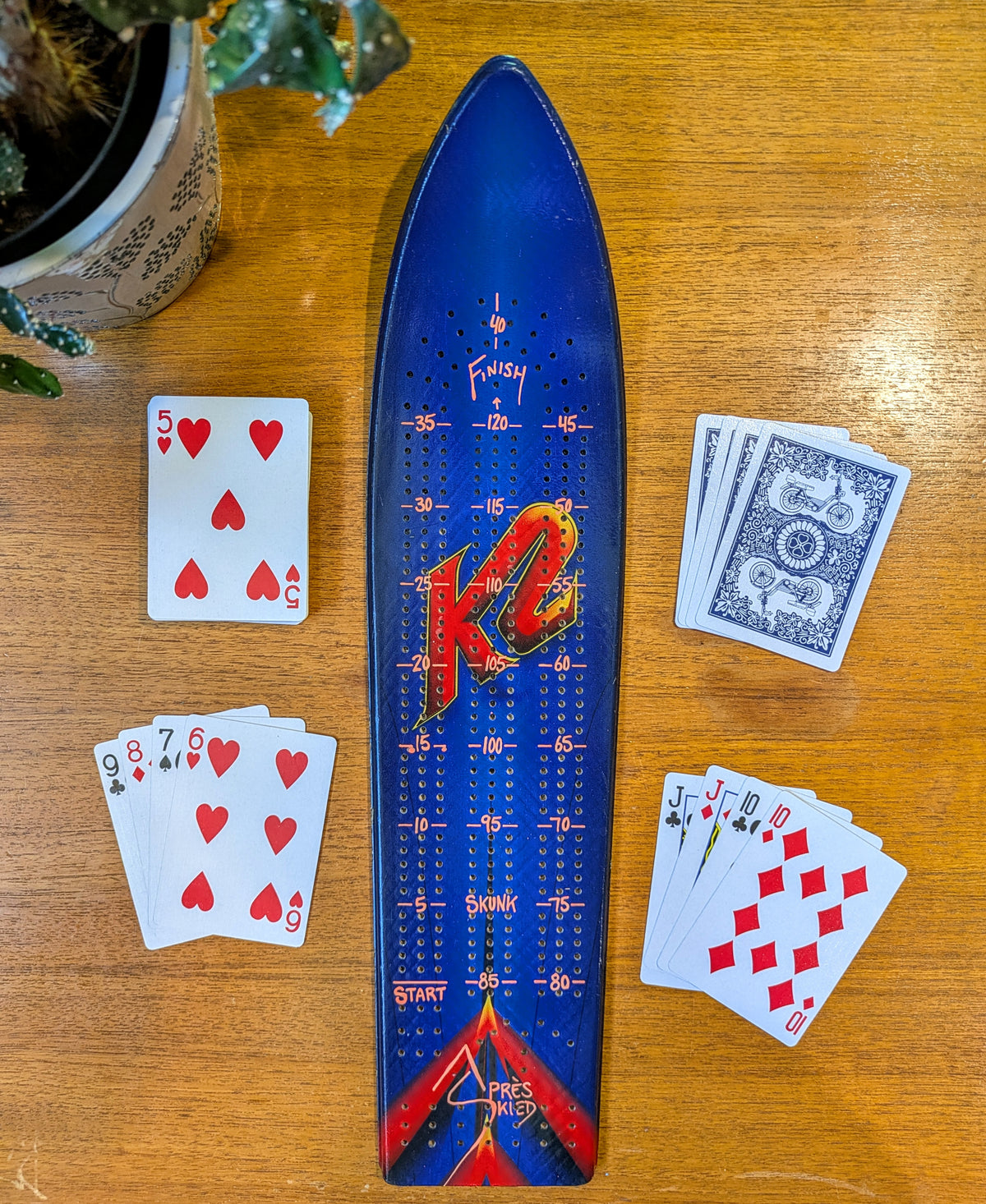 K2 - Ski Cribbage board