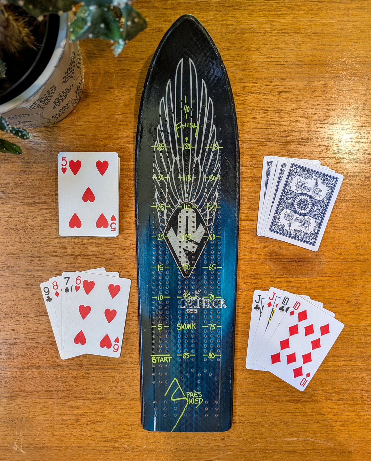 K2 - Ski Cribbage board
