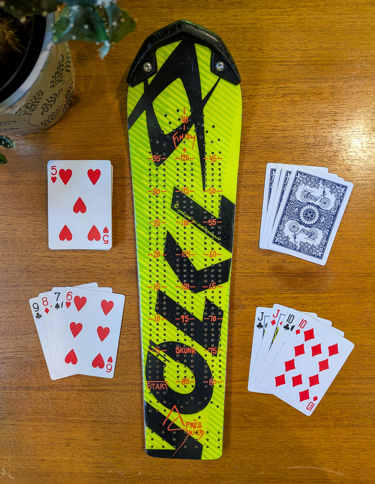 Volkl - Ski Cribbage board