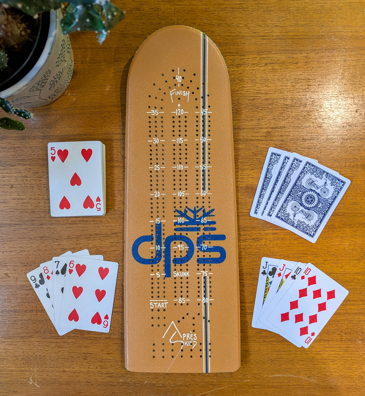 DPS - Ski Cribbage board
