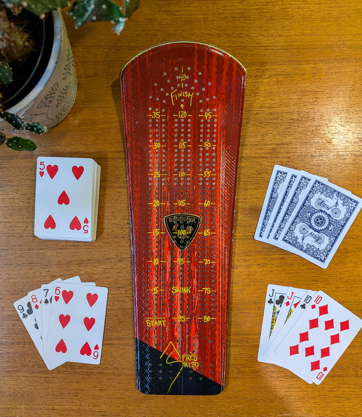 Rossignol - Ski Cribbage board