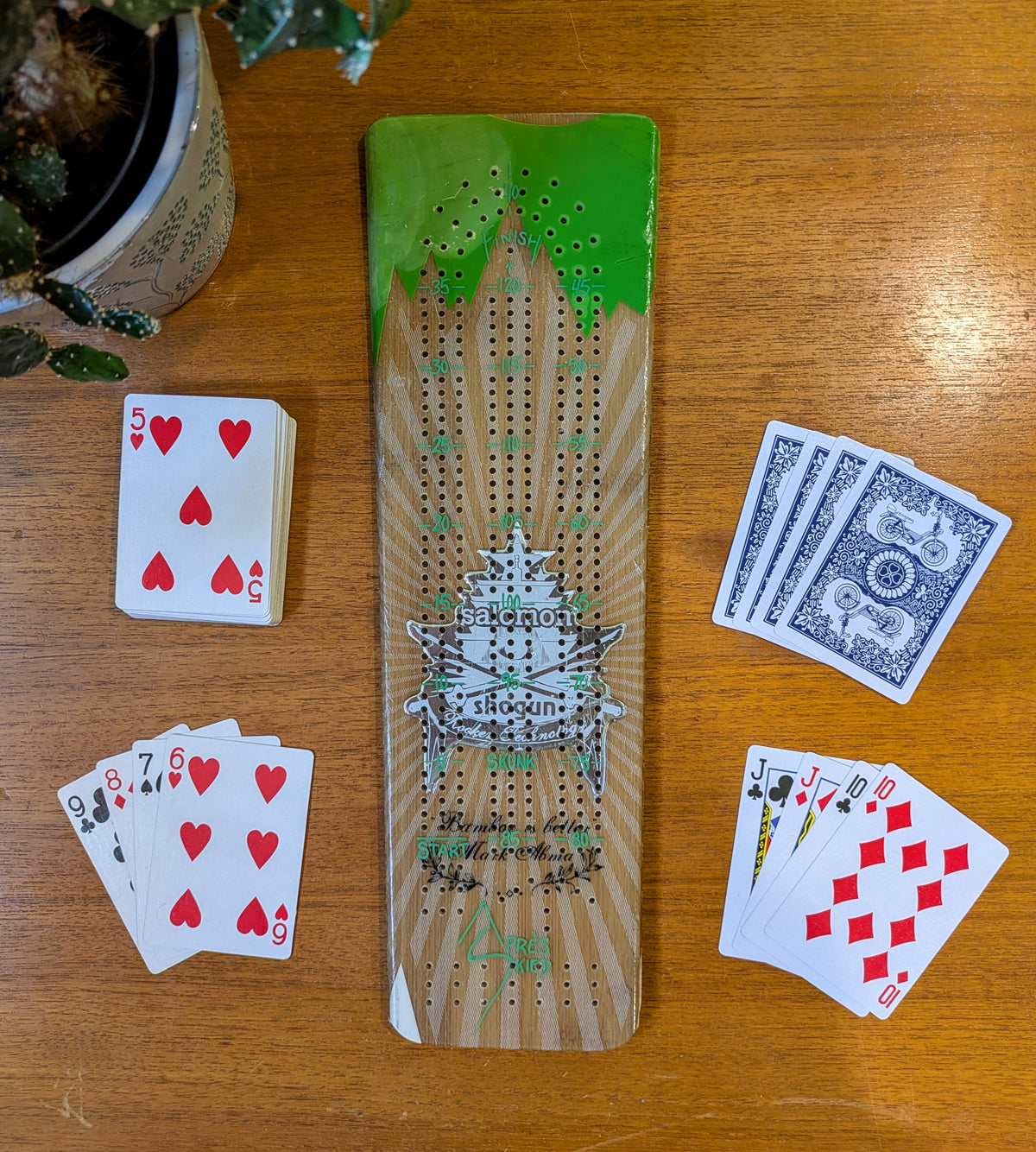 Salomon - Ski Cribbage board