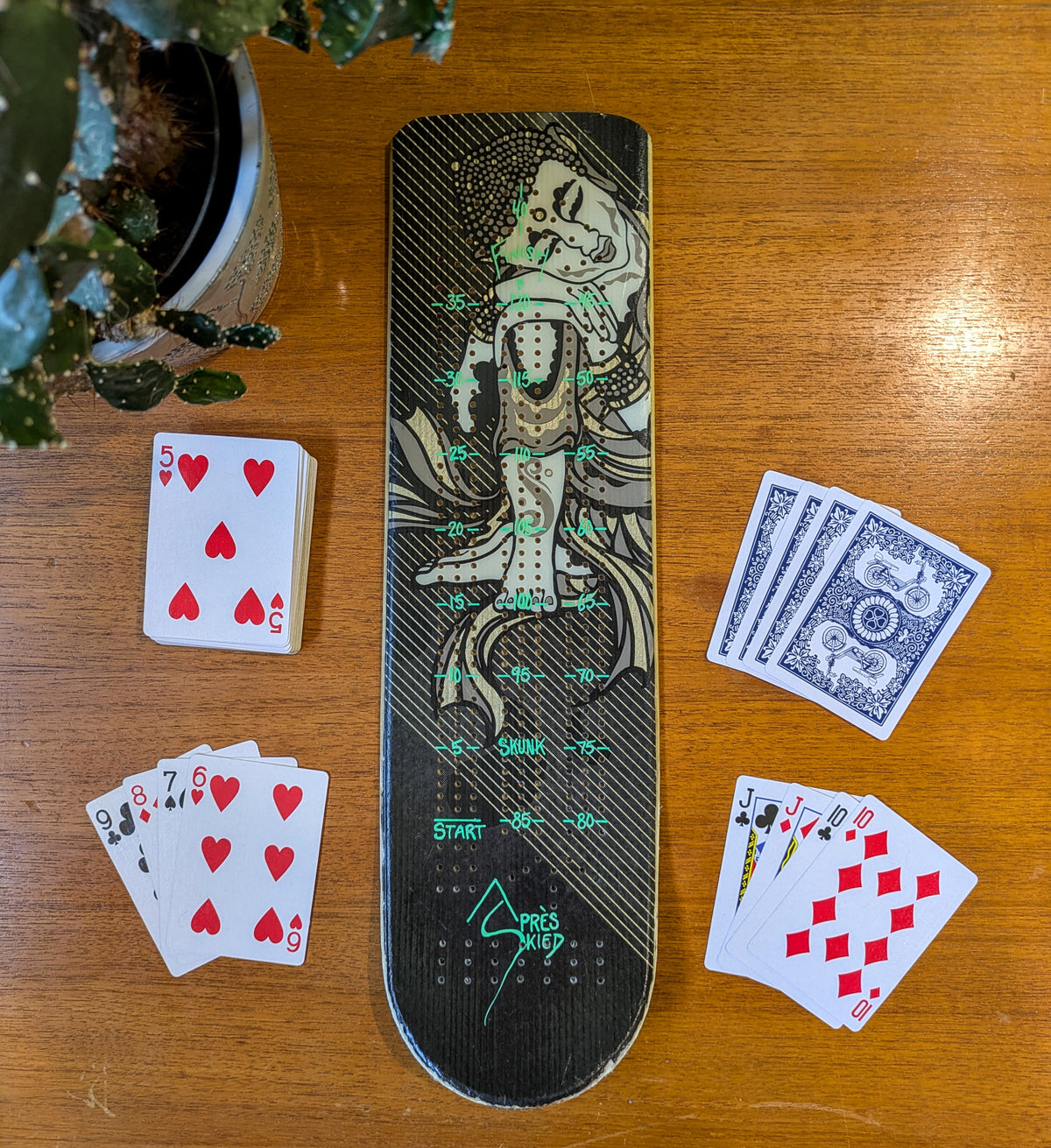 Volkl - Ski Cribbage board