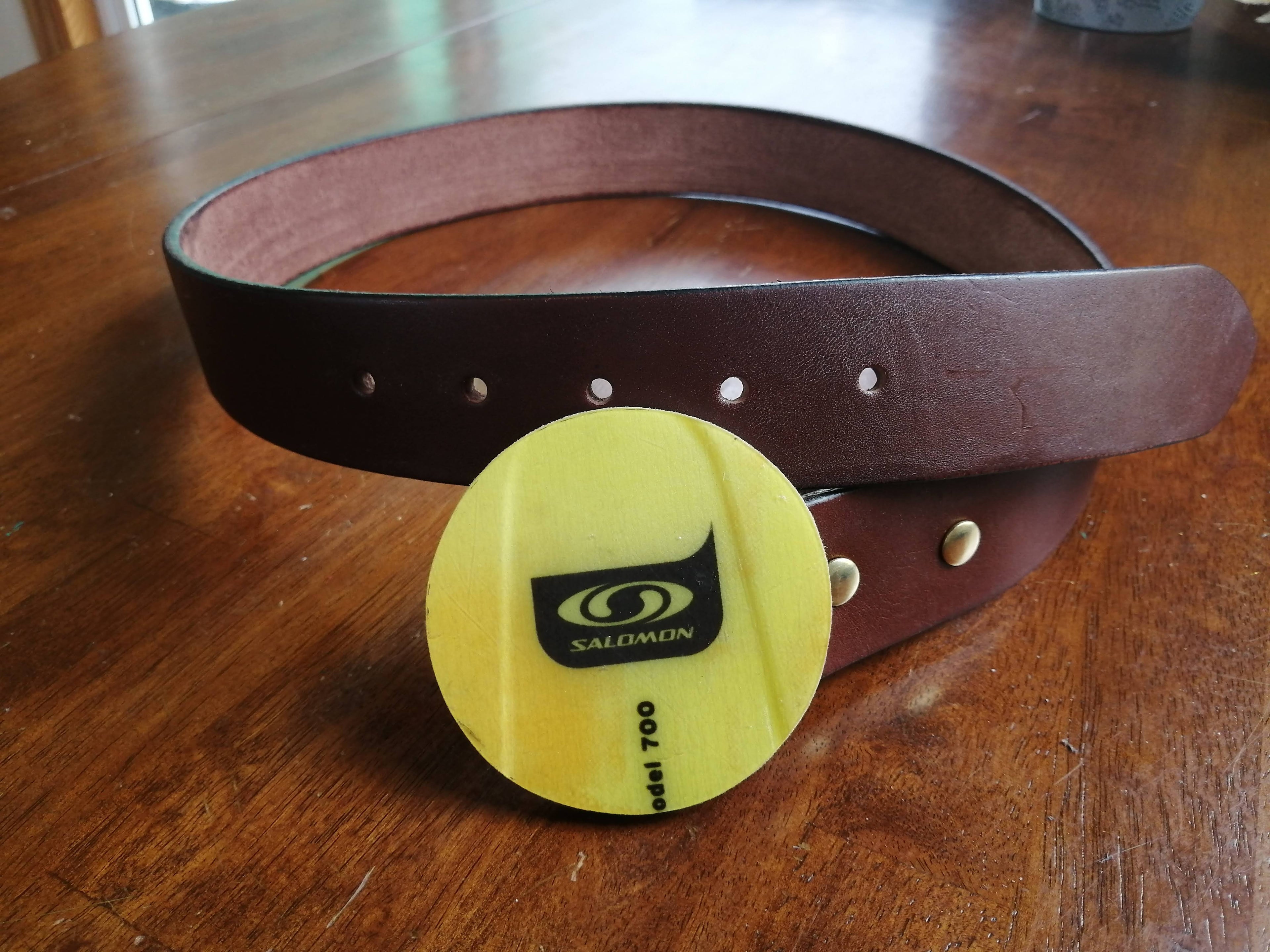 Ski Belt Buckles - Salomon Yellow