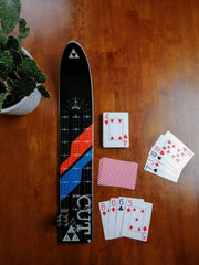Fischer Skinny Ski Cribbage board - Cut