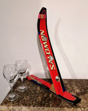 Ski Wine Rack - Salomon Red